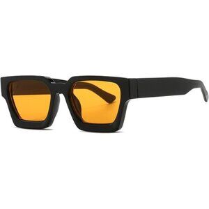 Square Thick Frame Sun Glasses Simple Designer Style Shades